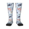 thumbnail image 1 of Balery Cute Chameleons On Blue Fun Novelty Socks Men'S Women'S Crew Socks Funny Crazy Novelty Socks Quirky And Cool Socks, 1 of 9