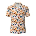 thumbnail image 1 of Balery Cute Chickens Printed Men’s Short Sleeve Polo Shirt, Midweight Men's Shirt,Golf Polo shirts -3X-Large, 1 of 8
