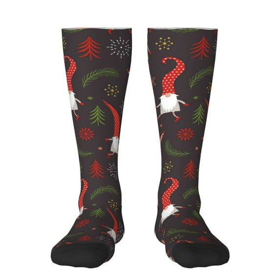 Balery Cute Christmas Gnomes Fun Novelty Socks Men'S Women'S Crew Socks Funny Crazy Novelty Socks Quirky And Cool Socks
