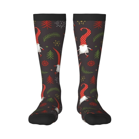Balery Cute Christmas Gnomes Fun Novelty Socks Men'S Women'S Crew Socks Funny Crazy Novelty Socks Quirky And Cool Socks
