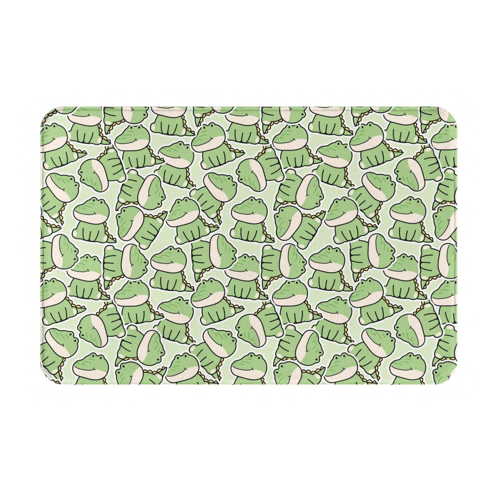 Balery Cute Crocodile Doormat, Durable Flannel Fabric, Waterproof Stain ...