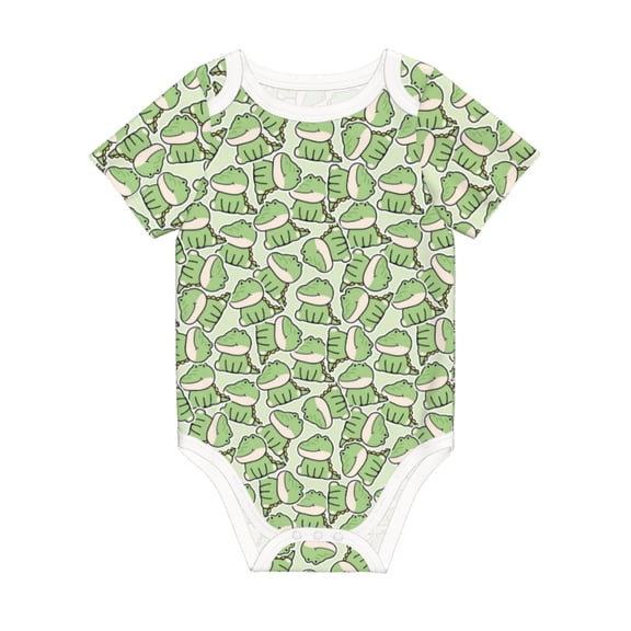 Balery Cute Crocodile Pattern Baby Climbing Clothes Infant Bodysuit Cute Infant Bodysuit Baby Romper-6 Months