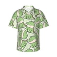 thumbnail image 1 of Balery Cute Crocodile Print Men's Hawaiian Shirts Short Sleeve Beach Shirt Relaxed Fit Vacation Button Down Shirts-3X-Large, 1 of 9