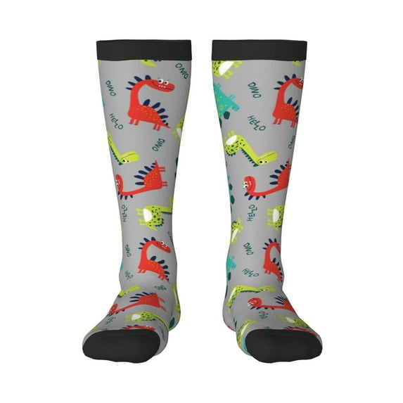 Balery Cute Dinosaur Fun Novelty Socks Men'S Women'S Crew Socks Funny Crazy Novelty Socks Quirky And Cool Socks
