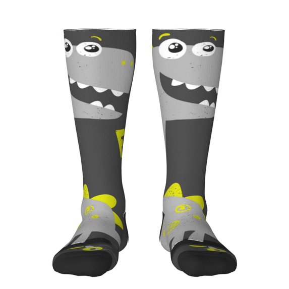 Balery Cute Dinosaur Fun Novelty Socks Men'S Women'S Crew Socks Funny Crazy Novelty Socks Quirky And Cool Socks