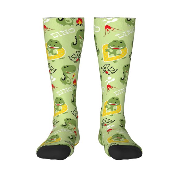 Balery Cute Dinosaurs Cartoon Fun Novelty Socks Men'S Women'S Crew Socks Funny Crazy Novelty Socks Quirky And Cool Socks