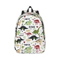 thumbnail image 1 of Balery Cute Dinosaurs Vintage Canvas Backpack for Men and Women - Large Capacity, Durable Travel Laptop Bag for School, Work, Hiking, and Outdoor Activities, 1 of 7