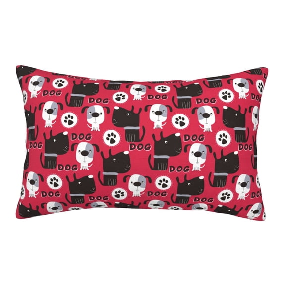 Balery Cute Dog Bedding Queen Pillow Cases - Envelope Closure - Soft Brushed Microfiber Fabric - Shrinkage and Fade Resistant Pillow Cases-14"x20"