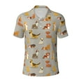 thumbnail image 1 of Balery Cute Dog Printed Men’s Short Sleeve Polo Shirt, Midweight Men's Shirt,Golf Polo shirts -XX-Large, 1 of 8