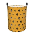 thumbnail image 1 of Balery Cute Dog Round Laundry Basket with Handles Waterproof Freestanding Laundry Hamper for Clothes Toys in the Dorm and Family-Small, 1 of 8