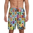 thumbnail image 1 of Balery Cute Dogs Collage Men's Cotton Knit Pajama Shorts Waistband & Pockets,Short Pajama Pants-X-Large, 1 of 8