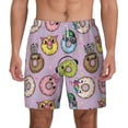 thumbnail image 1 of Balery Cute Donuts Mens Swim Trunks Swim Shorts for Men Quick Dry Inseam Beach Shorts with Compression Liner Pocket-X-Large, 1 of 9