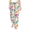thumbnail image 1 of Balery Cute Flower print Women's Pajama Pants,Ultra Lightweight Pjs,Lounge Pant-Small, 1 of 9