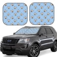 thumbnail image 1 of Balery 2 Piece Cute French Bulldog Car Windshield Sun Shade|Foldable Front Windshield Shade for Car Front Window for Most Sedans SUV Truck-Medium, 1 of 7