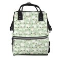 thumbnail image 1 of Balery Cute Frog Mummy Backpack - Waterproof Twill Canvas, Large Capacity Diaper Bag with Multiple Pockets and Adjustable Straps, 1 of 6