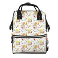 thumbnail image 1 of Balery Cute Gnome Summer Mummy Backpack - Waterproof Twill Canvas, Large Capacity Diaper Bag with Multiple Pockets and Adjustable Straps, 1 of 6