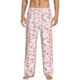 thumbnail image 1 of Balery Cute Hand Drawn Hearts print Men's Pajama Pants,Ultra Lightweight Pjs,Lounge Pant-Small, 1 of 9