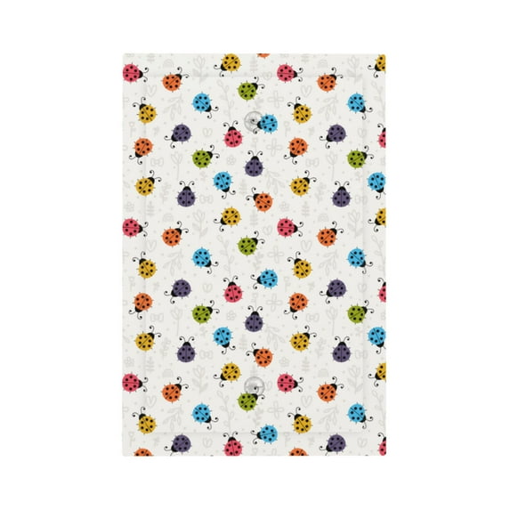 Balery Cute Ladybugs for Duplex Wall Plates Kit, Electrical Outlet Covers, Standard Size 1-Gang 5.0" x3.0", Electric Receptacle Plug Covers-Style V