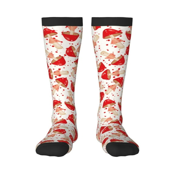 Balery Cute Mushroom Fun Novelty Socks Men'S Women'S Crew Socks Funny Crazy Novelty Socks Quirky And Cool Socks