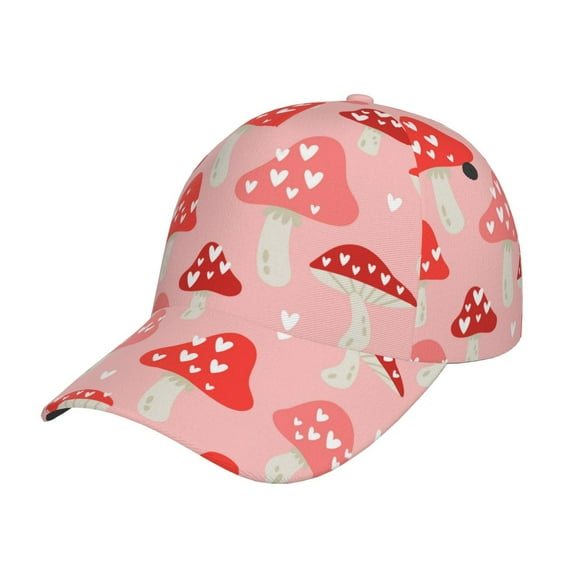 Balery Cute Mushroom1 Baseball Cap For Women Men,Adjustable Size For Running Workouts And Outdoor Activities All Seasons