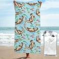 Balery Cute Otters Print Towels - Luxurious Jumbo Bath Sheet - Highly