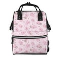 thumbnail image 1 of Balery Cute Pig Mummy Backpack - Waterproof Twill Canvas, Large Capacity Diaper Bag with Multiple Pockets and Adjustable Straps, 1 of 6