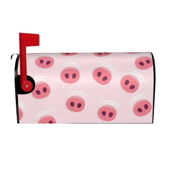 Balery Cute Pig Nose Mailbox Cover - Standard Size-21x18 in