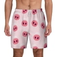 thumbnail image 1 of Balery Cute Pig Nose Mens Swim Trunks Swim Shorts for Men Quick Dry Inseam Beach Shorts with Compression Liner Pocket-Medium, 1 of 9