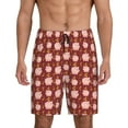 thumbnail image 1 of Balery Cute Pig with Coins Men's Cotton Knit Pajama Shorts Waistband & Pockets,Short Pajama Pants-XX-Large, 1 of 8