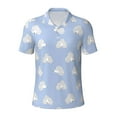 thumbnail image 1 of Balery Cute Poodle Dog Printed Men’s Short Sleeve Polo Shirt, Midweight Men's Shirt,Golf Polo shirts -, 1 of 8