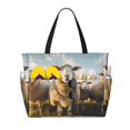 thumbnail image 1 of Balery Cute Prairie Sheep Herd Beach Travel Bag - Water-Resistant, Large Capacity Lightweight Tote with 7 Pockets for Women and Men - Perfect for Beach, Pool, Gym, and Travel, 1 of 7