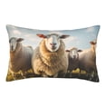 thumbnail image 1 of Balery Cute Prairie Sheep Herd Bedding Queen Pillow Cases - Envelope Closure - Soft Brushed Microfiber Fabric - Shrinkage and Fade Resistant Pillow Cases-16"x24", 1 of 6