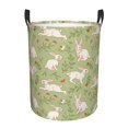 thumbnail image 1 of Balery Cute Rabbit And Flower Round Laundry Basket with Handles Waterproof Freestanding Laundry Hamper for Clothes Toys in the Dorm and Family-, 1 of 8