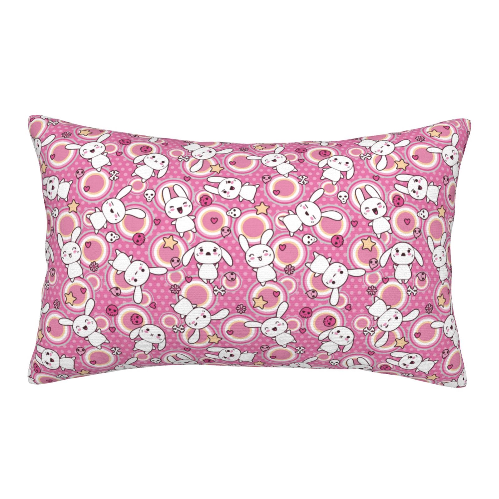 Balery Cute Rabbit Bedding Queen Pillow Cases Envelope Closure Soft