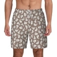 thumbnail image 1 of Balery Cute Rabbit Mens Swim Trunks Swim Shorts for Men Quick Dry Inseam Beach Shorts with Compression Liner Pocket-Medium, 1 of 9