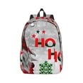 thumbnail image 1 of Balery Cute Santa Vintage Canvas Backpack for Men and Women - Large Capacity, Durable Travel Laptop Bag for School, Work, Hiking, and Outdoor Activities, 1 of 7