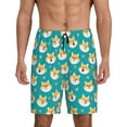 thumbnail image 1 of Balery Cute Shiba1 Men's Cotton Knit Pajama Shorts Waistband & Pockets,Short Pajama Pants-Large, 1 of 8