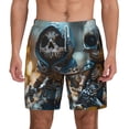thumbnail image 1 of Balery Cute Skeletons Figurines Mens Swim Trunks Swim Shorts for Men Quick Dry Inseam Beach Shorts with Compression Liner Pocket-Large, 1 of 9