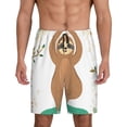 thumbnail image 1 of Balery Cute Sloth In Yoga Pose Tree Men's Cotton Knit Pajama Shorts Waistband & Pockets,Short Pajama Pants-Large, 1 of 8