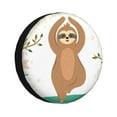 thumbnail image 1 of Balery Cute Sloth In Yoga Pose Treetire Cover Waterproof Dust-Proof, Universal Spare Wheel Tire Cover For Trailer, Rv, Suv Truck And Vehicle Camper Accessories-16 Inch, 1 of 9