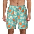 thumbnail image 1 of Balery Cute Sloth on Floral Tree Mens Swim Trunks Swim Shorts for Men Quick Dry Inseam Beach Shorts with Compression Liner Pocket-3X-Large, 1 of 9