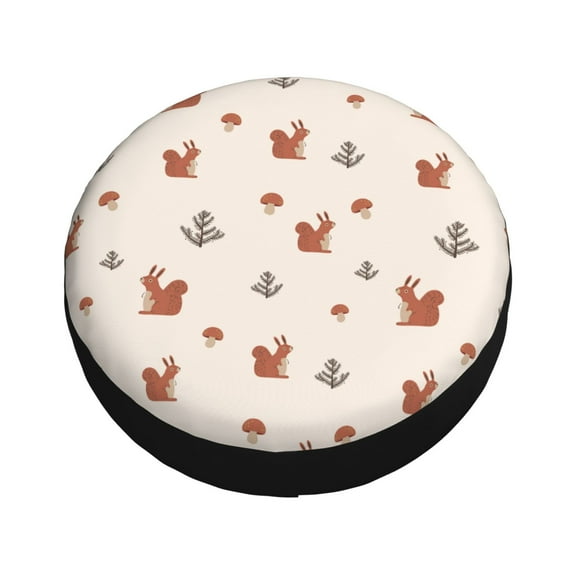 Balery Cute Squirrel Tire Covers - Tough Tire Wheel Protector for Truck, SUV, Trailer, Camper, RV -15 inch