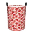 thumbnail image 1 of Balery Cute Strawberry Round Laundry Basket with Handles Waterproof Freestanding Laundry Hamper for Clothes Toys in the Dorm and Family-Medium, 1 of 8