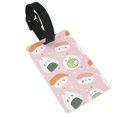 Balery Cute Sushi Print Durable Luggage Tags with Secure Strap