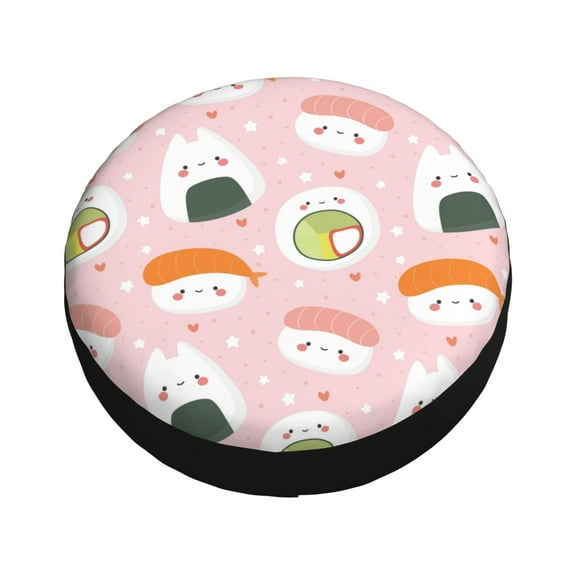 Balery Cute Sushi Tire Covers - Tough Tire Wheel Protector for Truck, SUV, Trailer, Camper, RV -17 inch