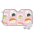 thumbnail image 1 of Balery Cute Sushi Print Car Windshield Sun Shade,Windshield Sunshade for Car Pickup Truck SUV Accessories-Small, 1 of 7