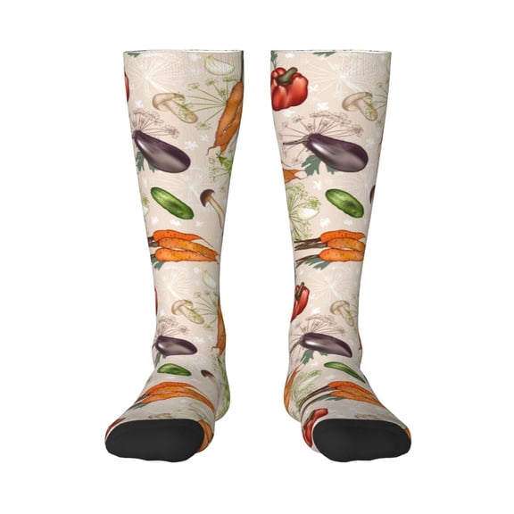Balery Cute Vegetables Fun Novelty Socks Men'S Women'S Crew Socks Funny Crazy Novelty Socks Quirky And Cool Socks
