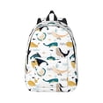 thumbnail image 1 of Balery Cute Whale Vintage Canvas Backpack for Men and Women - Large Capacity, Durable Travel Laptop Bag for School, Work, Hiking, and Outdoor Activities, 1 of 7
