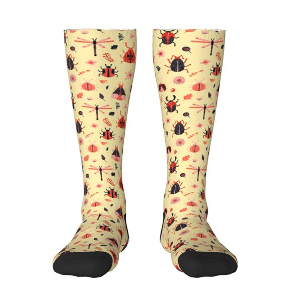 Balery Cute insects Printed Novelty Socks Men's Women's Crew Socks Sports Socks Knee High Socks Cotton Socks Quirky and Cool Socks