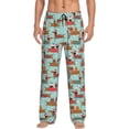 thumbnail image 1 of Balery Dachshund Christmas Play print Men's Pajama Pants,Ultra Lightweight Pjs,Lounge Pant-Large, 1 of 9
